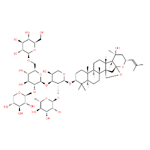 -L-Arabinopyranoside, (3b,16b,23R)-16,23:16,30-diepoxy-20-hydroxydammar-24-en-3-ylO-6-deoxy--L-mannopyranosyl-(1®2)-O-[O--D-glucopyranosyl-(1®6)-O-[-D-xylopyranosyl-(1®2)]--D-glucopyranosyl-(1®3)]-